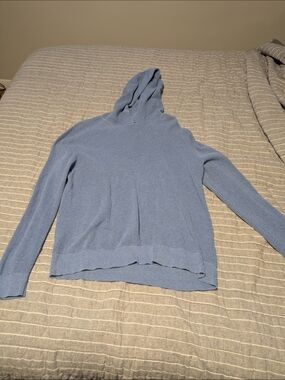 Banana Republic Pale Blue Knit Hoodie